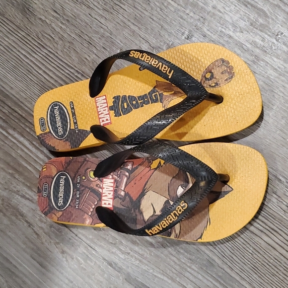 Havaianas Other - Havaianas Marvel Guardians of the Gallaxy Flip Flops Size 2